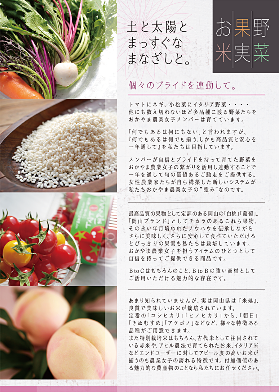 おかやま農業女子の思い